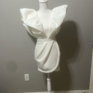 Mable Puff Sleeve Scuba dress